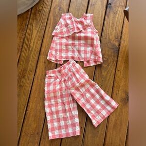 Peas and Queues gingham set